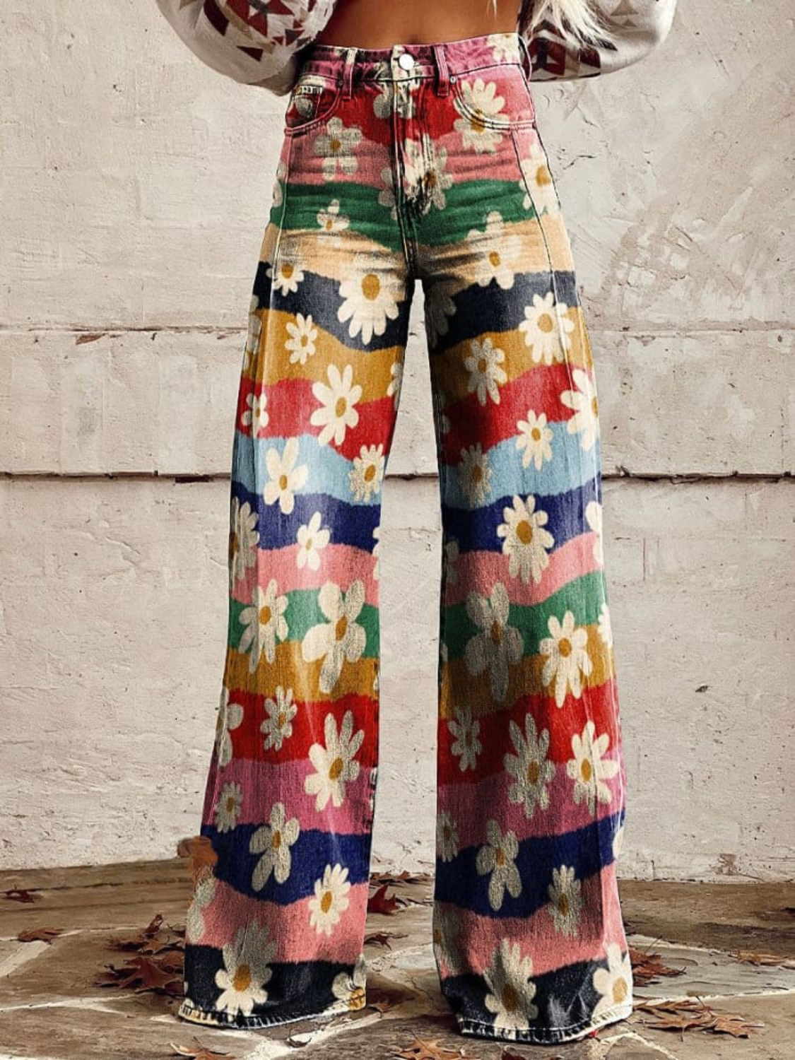Jannita | Retro Bloemenbroeken