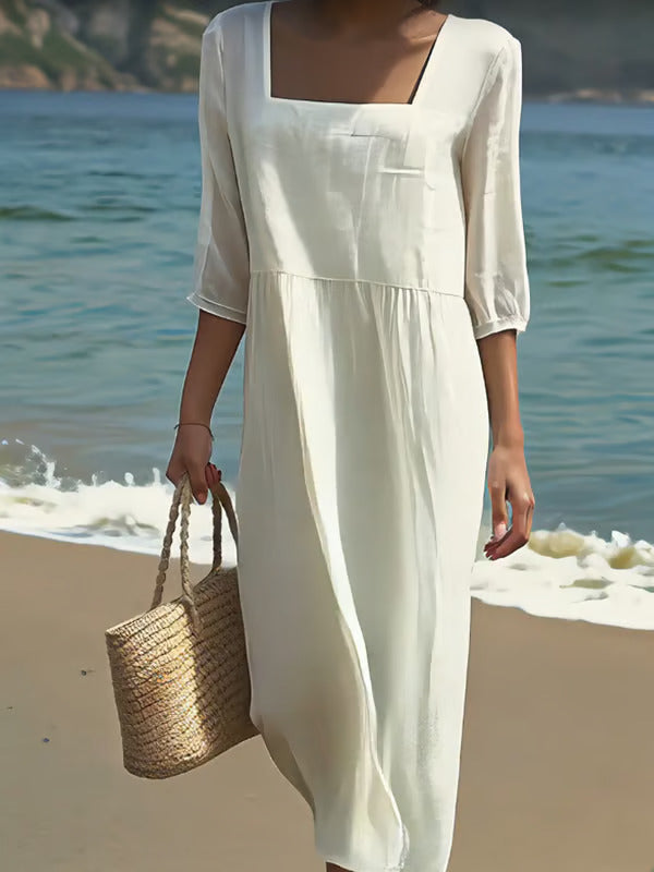 Lunelle | Casual linnen jurk