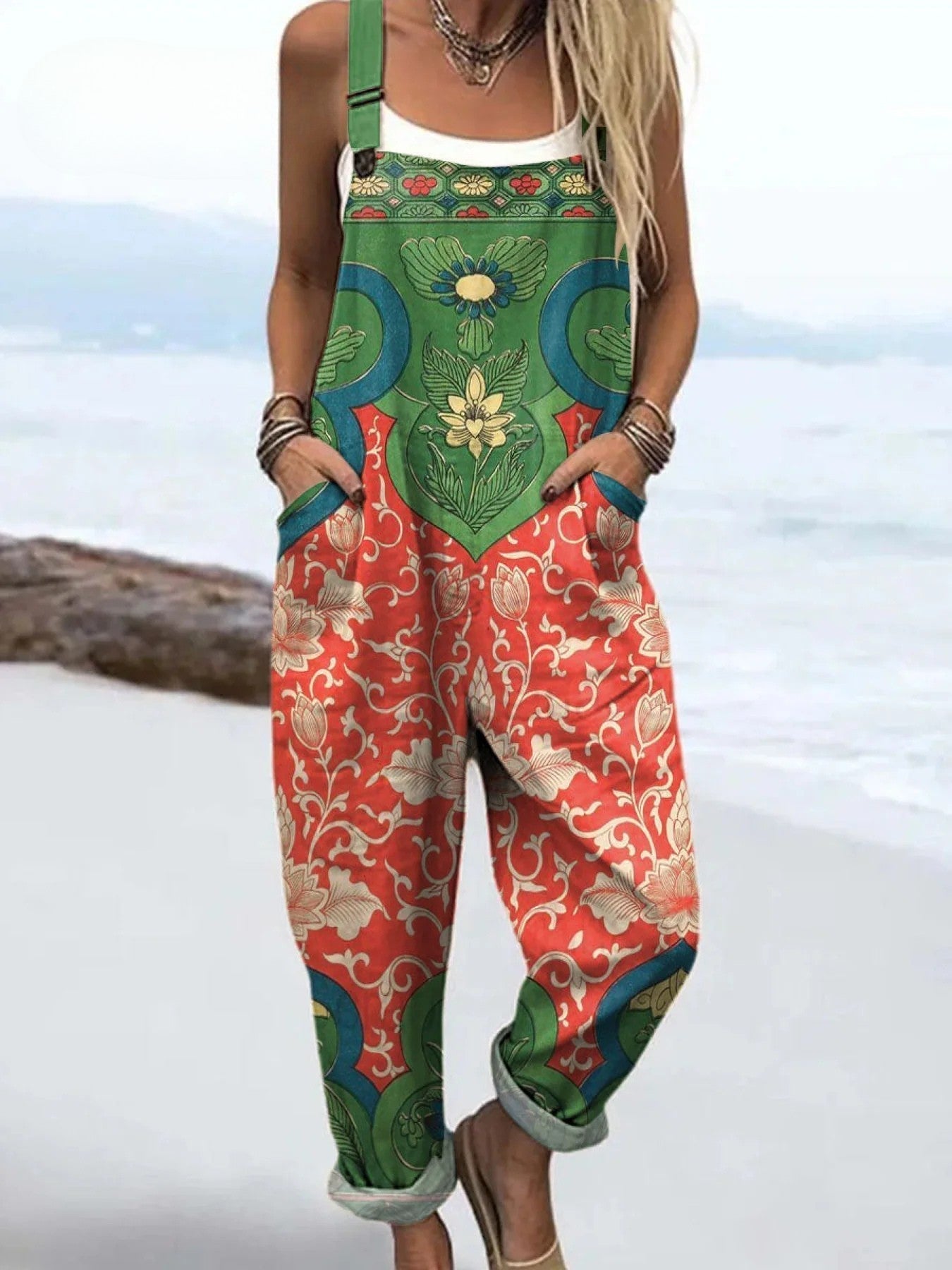 Sanne | Boho jumpsuits met tuinbloemen