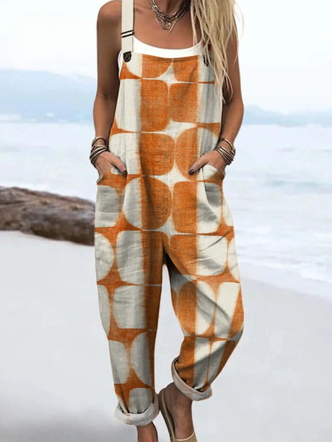 Ronja | Retro roestkleurige overall