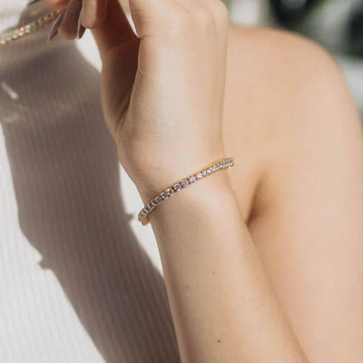 Tennisarmband Lillian | Goud