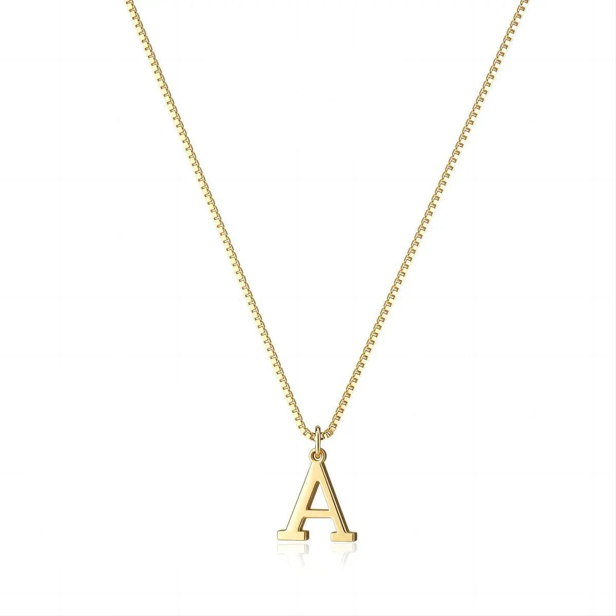 Ketting met liefdesbrief en initialen | Goud