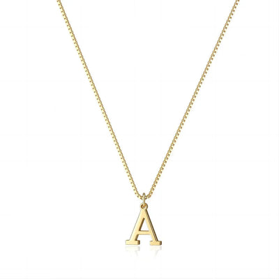 Ketting met liefdesbrief en initialen | Goud