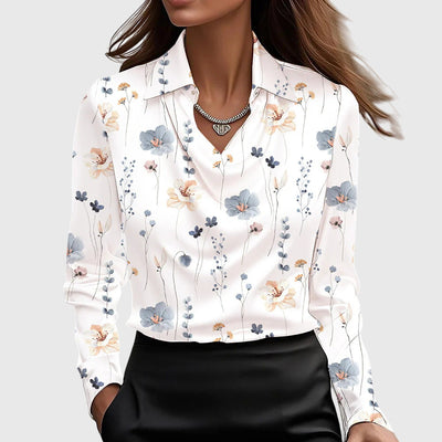 Elze | Elegante blouse van glanzend satijn