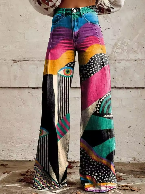Dimphy | Bohemian Flared Broek