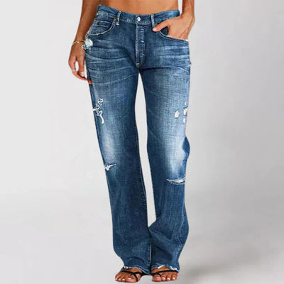 Adalia | Elegante jeans met lage taille