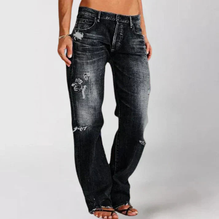 Adalia | Elegante jeans met lage taille