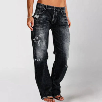 Adalia | Elegante jeans met lage taille
