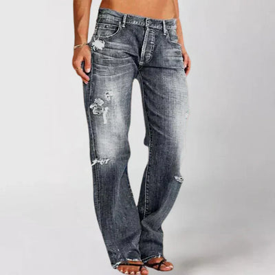 Adalia | Elegante jeans met lage taille