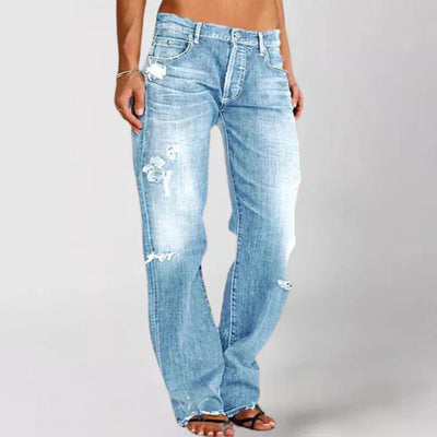 Adalia | Elegante jeans met lage taille