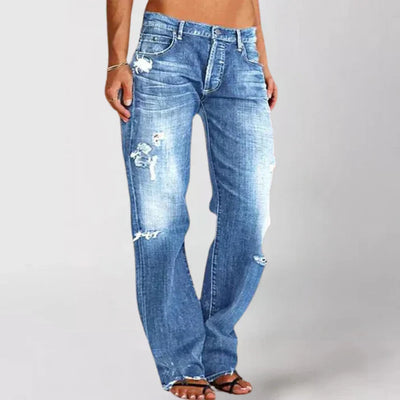 Adalia | Elegante jeans met lage taille