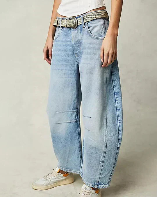 Adeline | Mid-rise barrel jeans voor dames