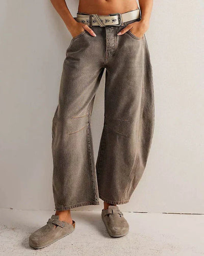 Adeline | Mid-rise barrel jeans voor dames