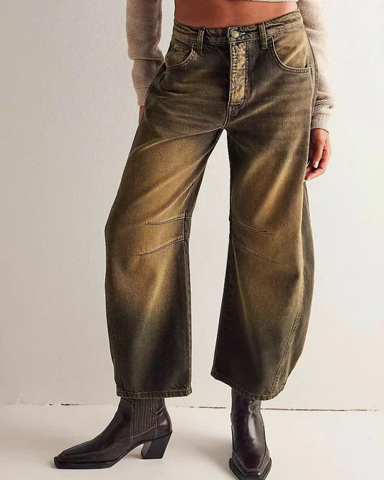 Adeline | Mid-rise barrel jeans voor dames