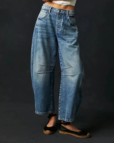 Adeline | Mid-rise barrel jeans voor dames