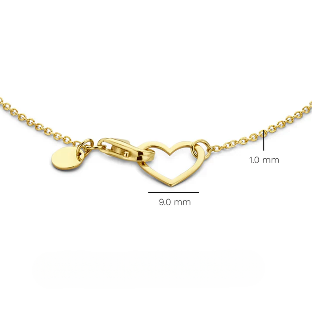 Lilou Coeur-armband | Goud