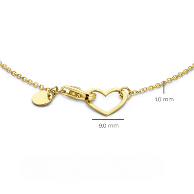 Lilou Coeur-armband | Goud