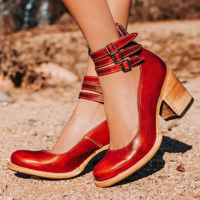 Elena | Elegant Heeled Ankle Boots for All Day Comfort and Style