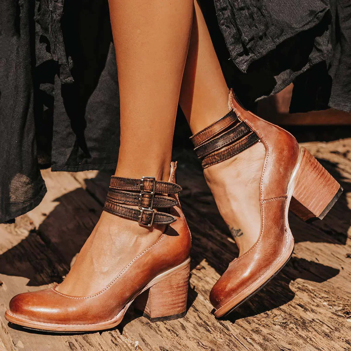 Elena | Elegant Heeled Ankle Boots for All Day Comfort and Style