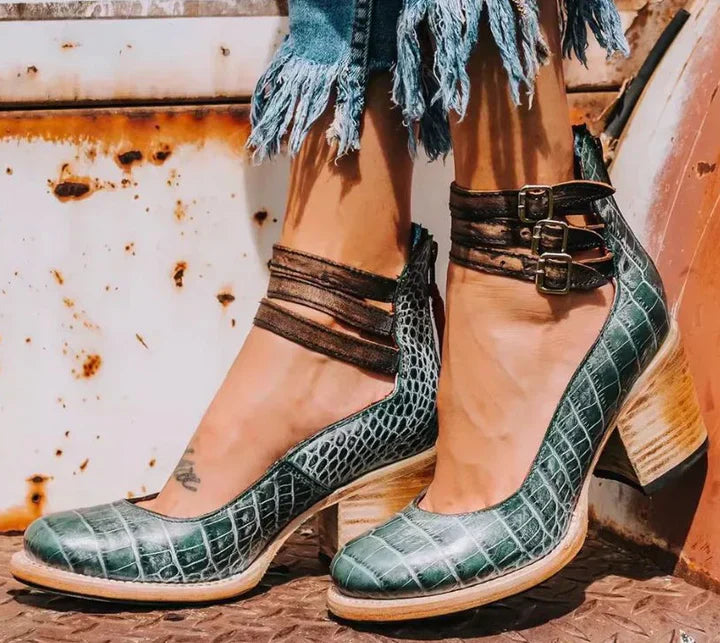 Elena | Elegant Heeled Ankle Boots for All Day Comfort and Style
