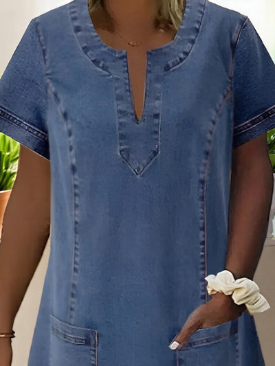 Gilja | Zachte denimjurk