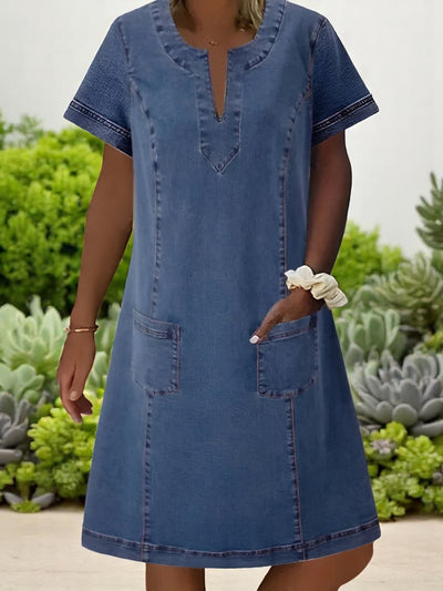 Gilja | Zachte denimjurk
