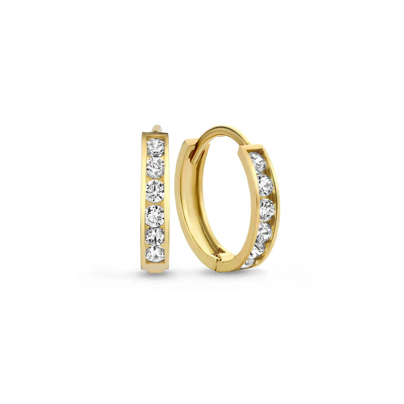 Dara Brillane Oorbellen Set | Goud