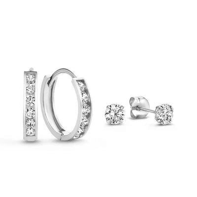 Dara Brillane Oorbellen Set | Goud