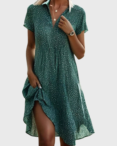 Juliette | Midi-jurk in polkadotstijl