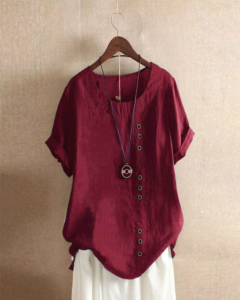 Kelly | Casual blouse met korte mouwen