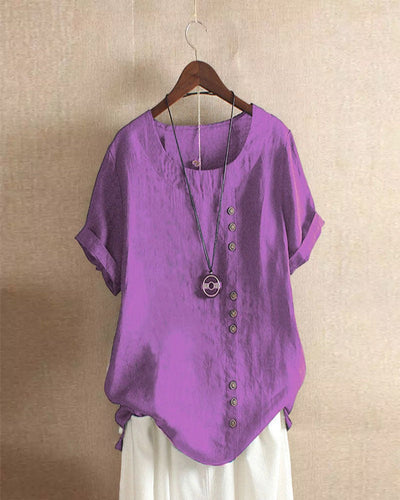 Kelly | Casual blouse met korte mouwen