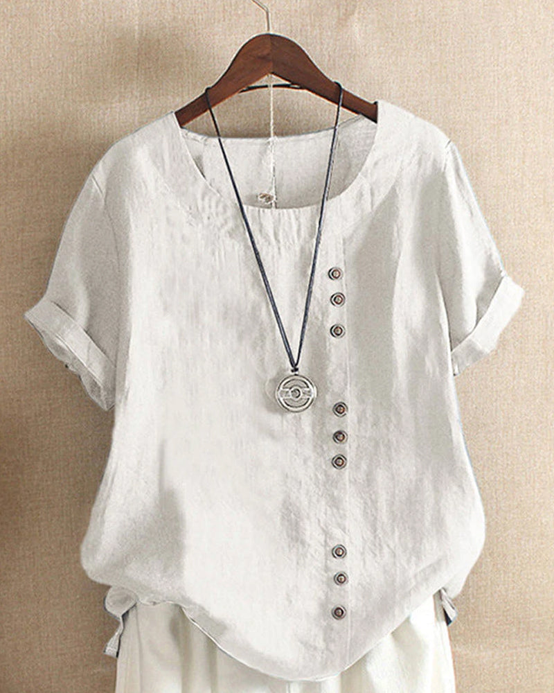 Kelly | Casual blouse met korte mouwen