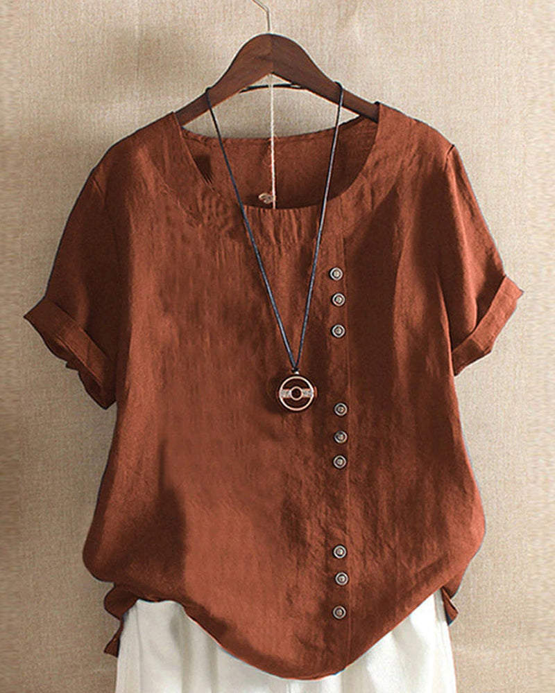 Kelly | Casual blouse met korte mouwen