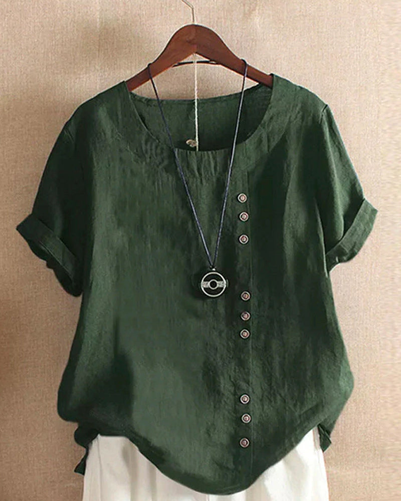Kelly | Casual blouse met korte mouwen