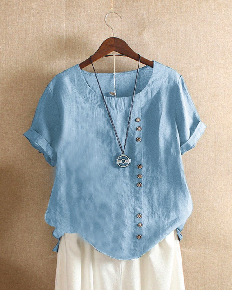 Kelly | Casual blouse met korte mouwen