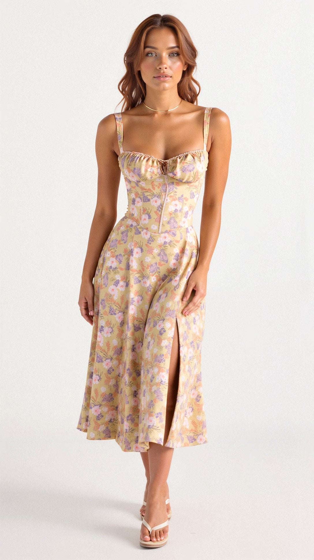 Kiana | Korset midi-jurk