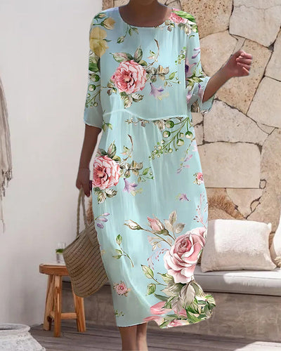 Margareta | Elegante bloemenjurk