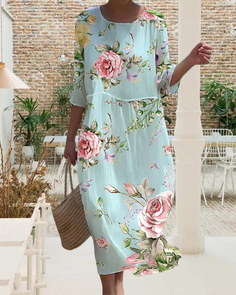 Margareta | Elegante bloemenjurk