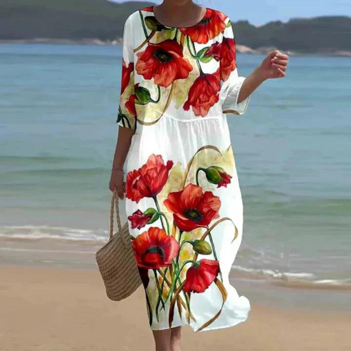 Margareta | Elegante bloemenjurk