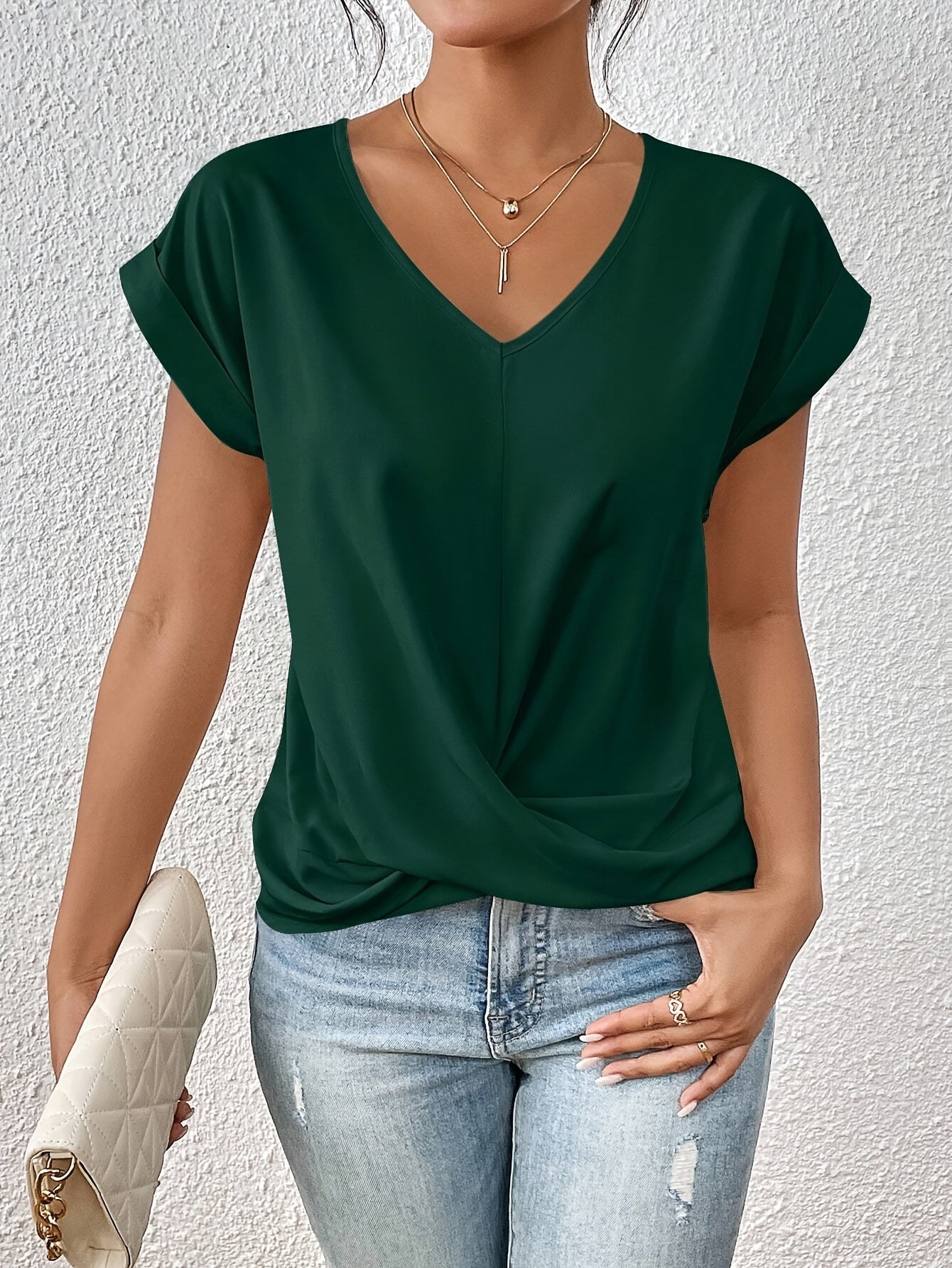 Maya | Zacht V-hals shirt