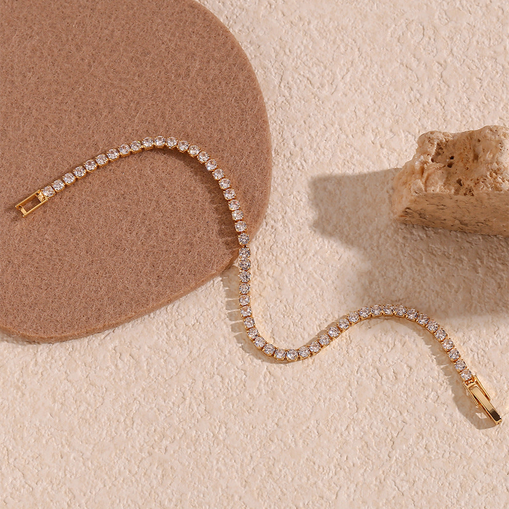 Tennisarmband Lillian | Goud
