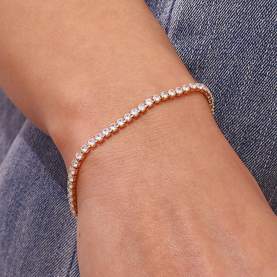 Tennisarmband Lillian | Goud