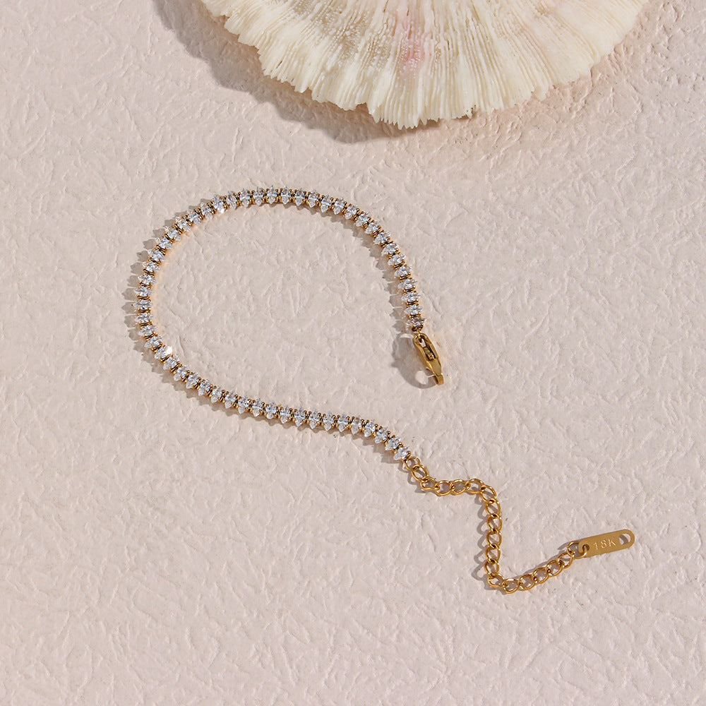 Tennisarmband Wisteria Diamant | Goud