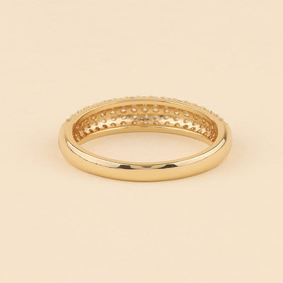 Ring met glazen koepel | Goud
