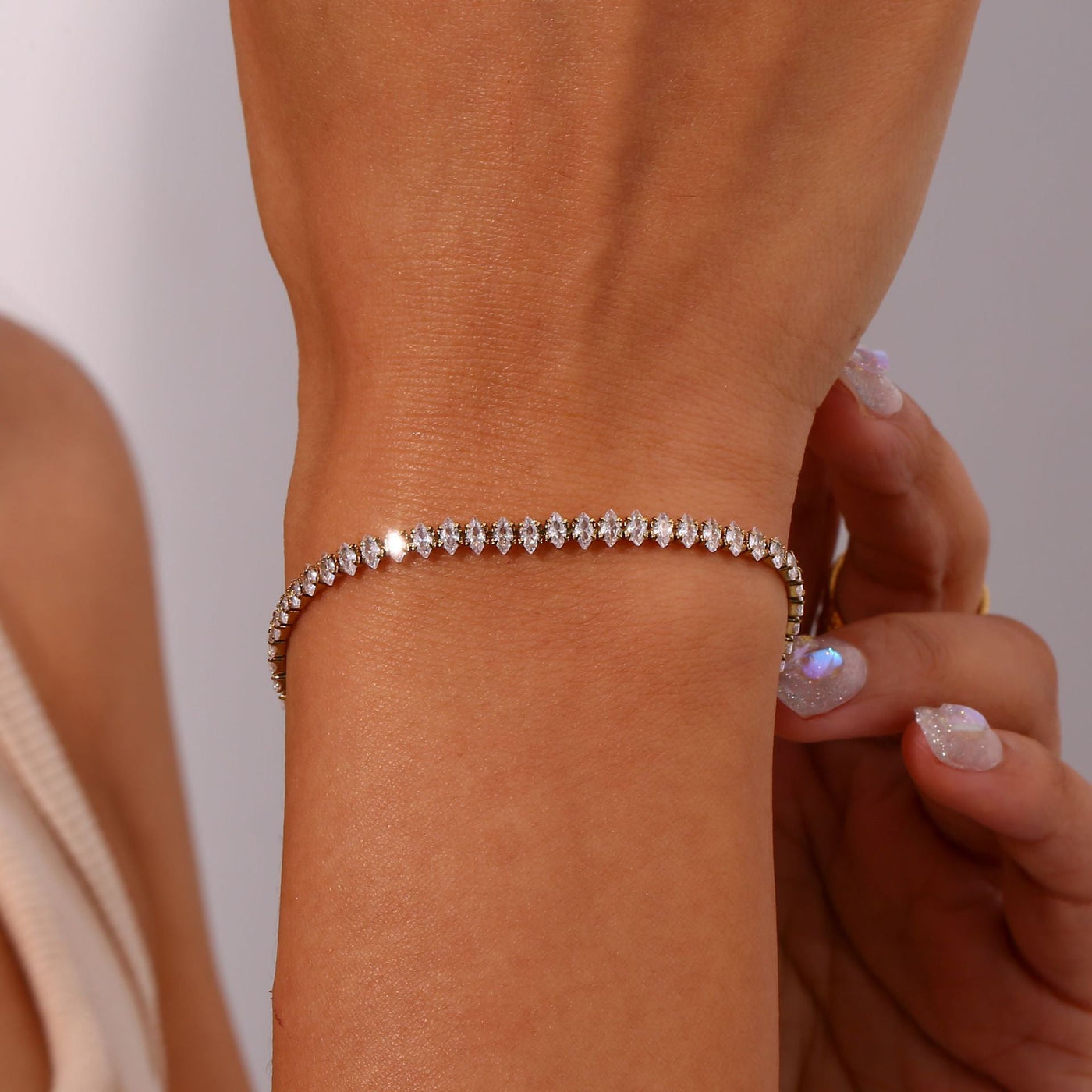 Tennisarmband Wisteria Diamant | Goud