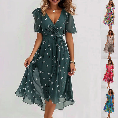 Priscilla | Elegante jurk met korte mouwen