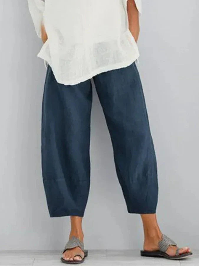 Thalassa | Korte linnen broek