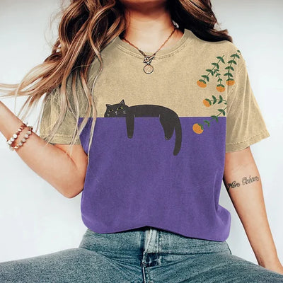 Vespera  | Stijlvol tweekleurig T-shirt