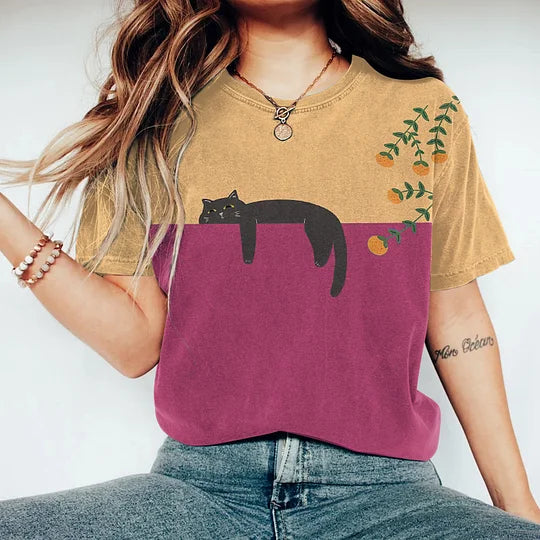 Vespera  | Stijlvol tweekleurig T-shirt