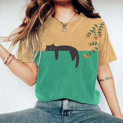Vespera  | Stijlvol tweekleurig T-shirt
